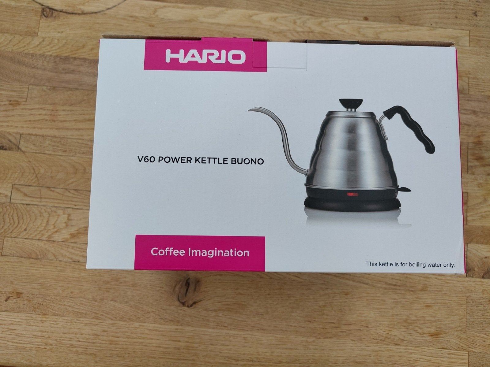 Hario V60 Power Kettle Buono Electrisch - Nieuw in doos, 1 tot 2 liter, Ophalen of Verzenden, Nieuw, Rvs