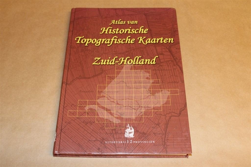 Atlas Hist Topografische Kaarten - Zuid-Holland - 12 Prov, Ophalen of Verzenden, 1800 tot 2000, Nederland, Landkaart