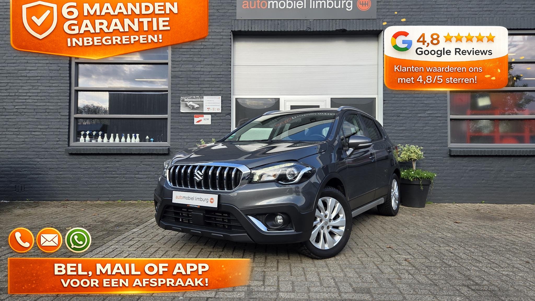Suzuki S-Cross 1.0 Boosterjet Exclusive | Carplay/Anroid | L, Auto's, Voorwielaandrijving, Stof, Euro 6, 400 kg