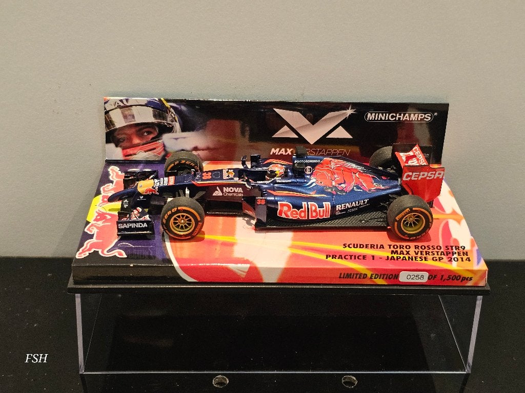 Toro Rosso STR9, M. Verstappen, GP Japan 2014. <NIEUWSTAAT>, Ophalen of Verzenden, Zo goed als nieuw, Auto, MiniChamps