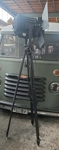 Staande grote Vintage theater Film Projector Spot Lamp, Ophalen, Gebruikt, Am, Info@americansaleshop.nl