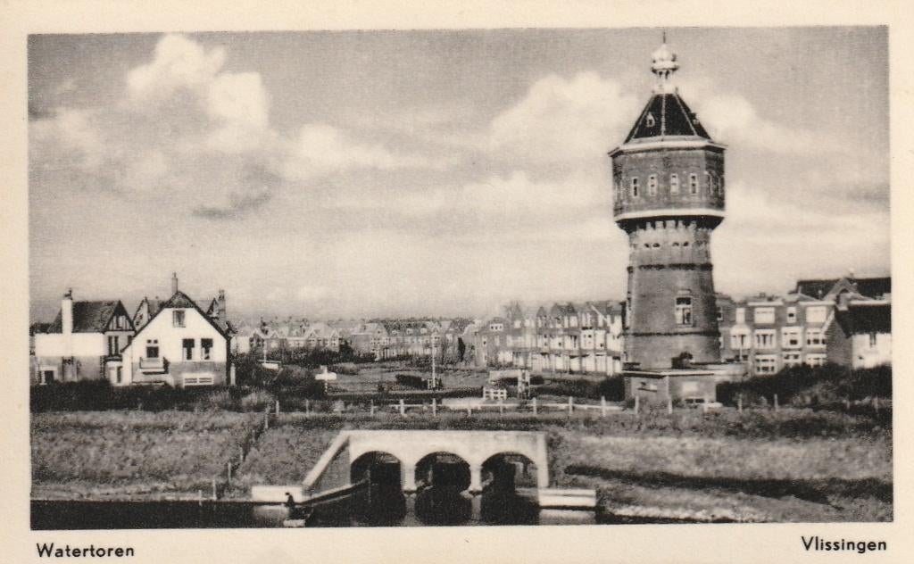 VLISSINGEN Watertoren, Verzamelen, Verzenden, 1940 tot 1960, Ongelopen, Zeeland