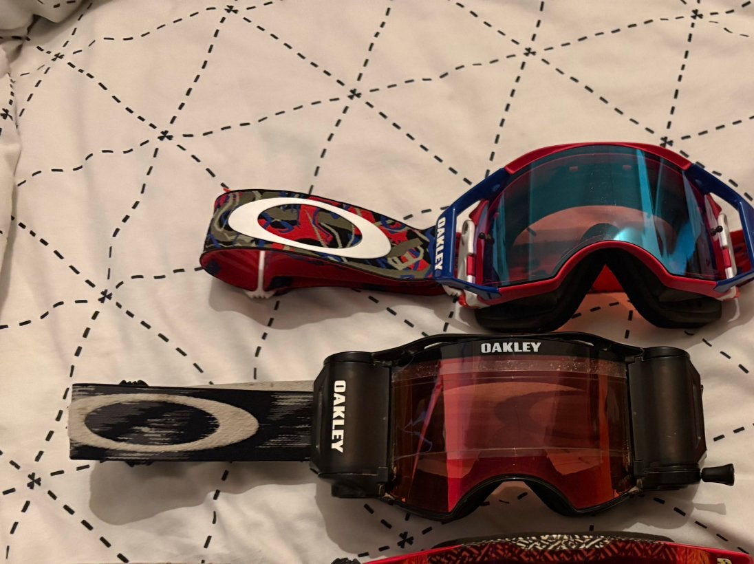 2x oakley airbrake, Motoren, Kleding | Motorkleding, Ophalen of Verzenden, Tweedehands