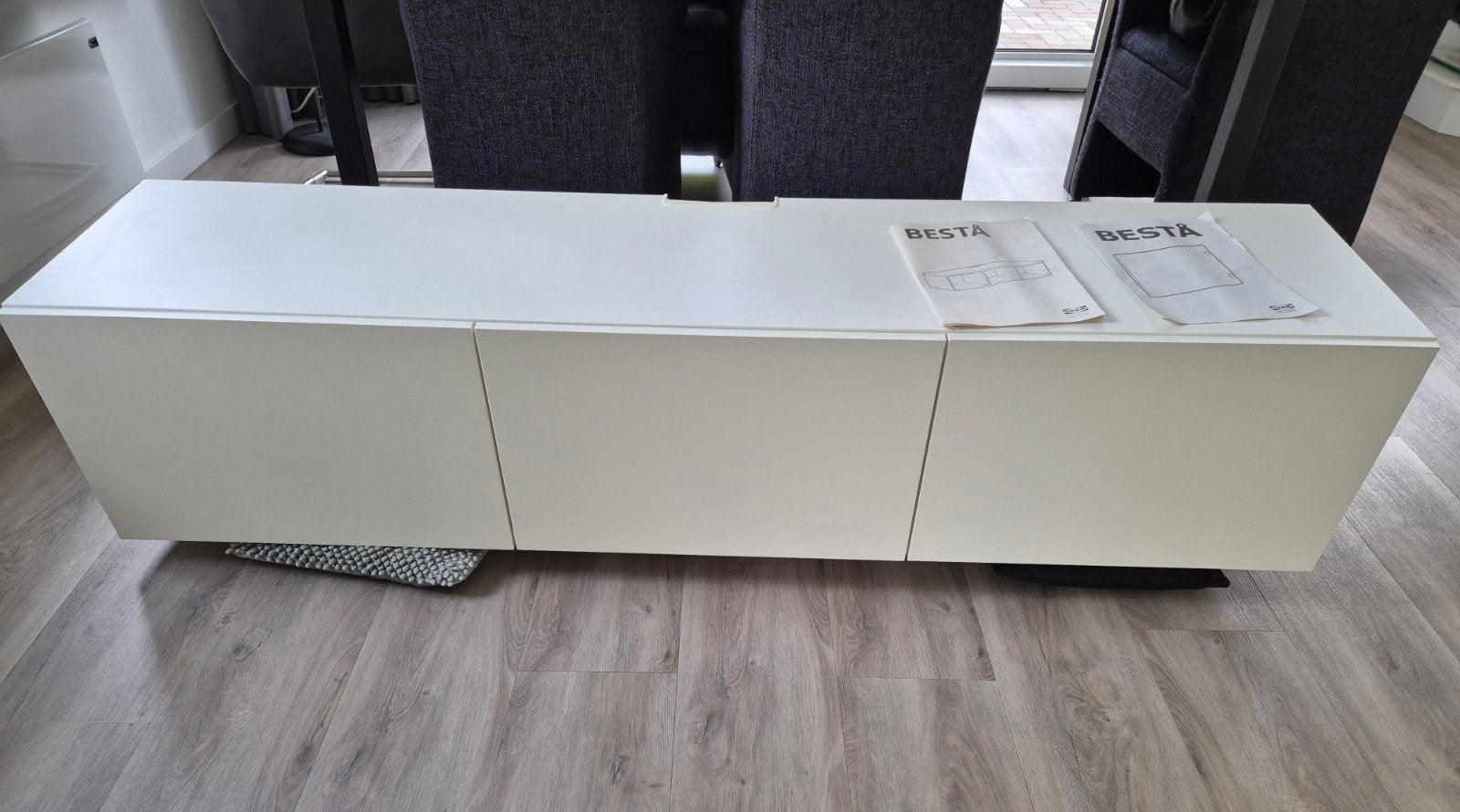 Bestå Ikea tv meubel met 3 deuren, Ophalen, 25 tot 50 cm, Minder dan 100 cm