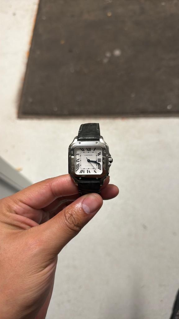 SANTOS DE CARTIER-HORLOGE, Ophalen of Verzenden, Staal, Overige merken, 1960 of later