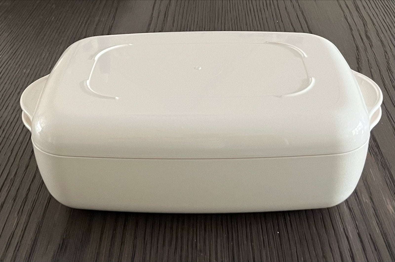 Tupperware tupperwave200 1.7L oven/ magnetron schaal creme, Gebruikt, Schaal, 1700 ml, Ophalen of Verzenden