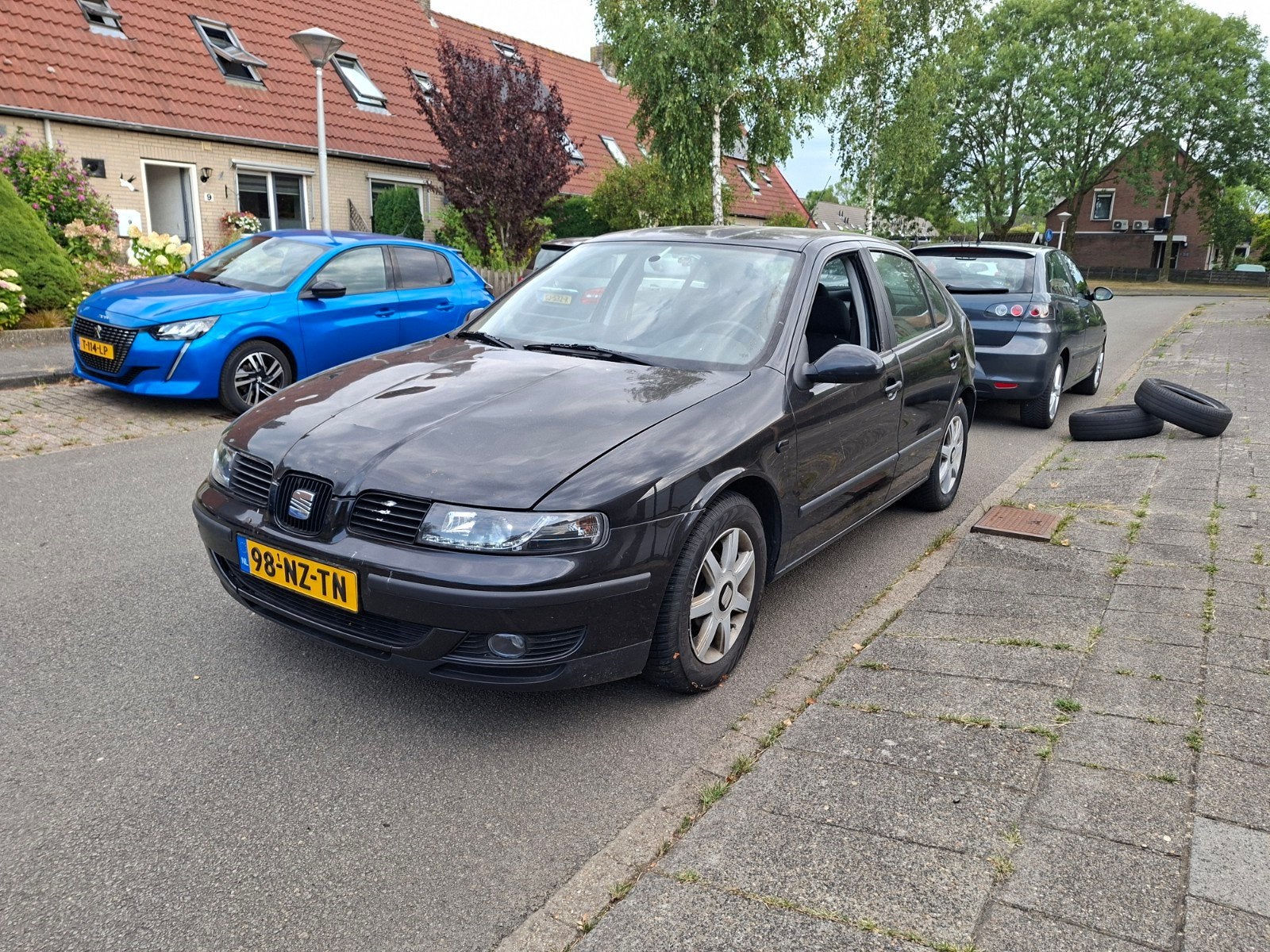 Seat Leon 1.6 16V 77KW 2004 Zwart LOOP/SLOOP, Auto's, Voorwielaandrijving, Stof, Zwart, 4 cilinders
