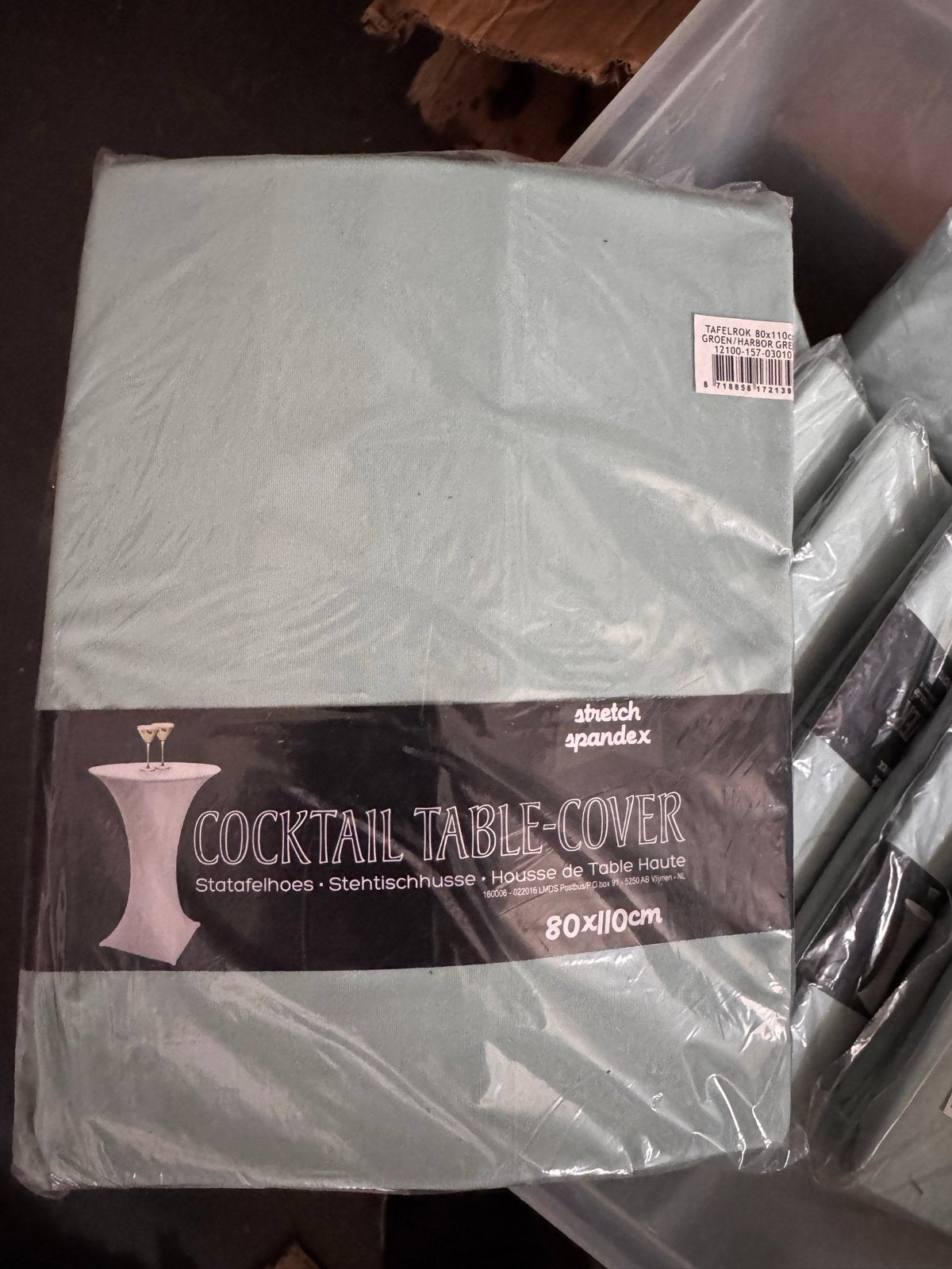Nieuwe groene statafelrokken 80x110cm - Stretch 10 stuks, Ophalen, Nieuw, Overige