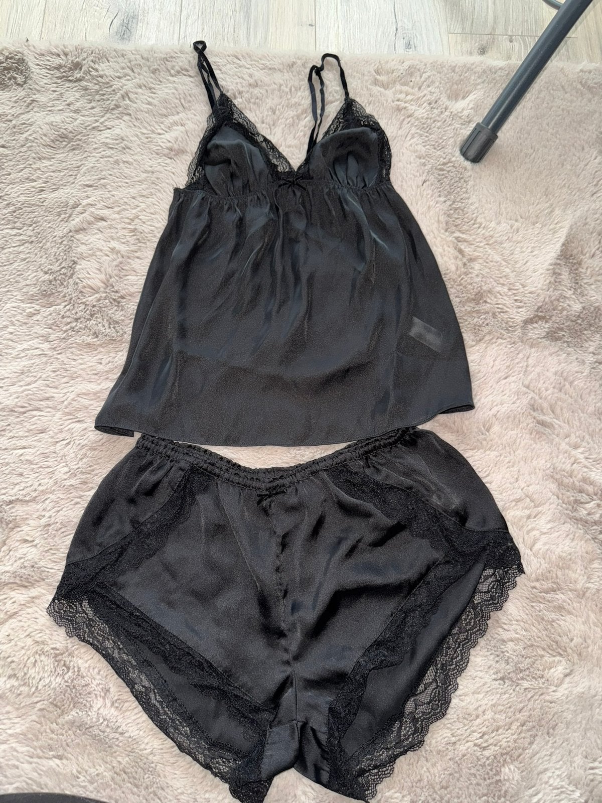 Pyjama setje zwart, Ophalen of Verzenden, Nieuw, Maat 38/40 (M)