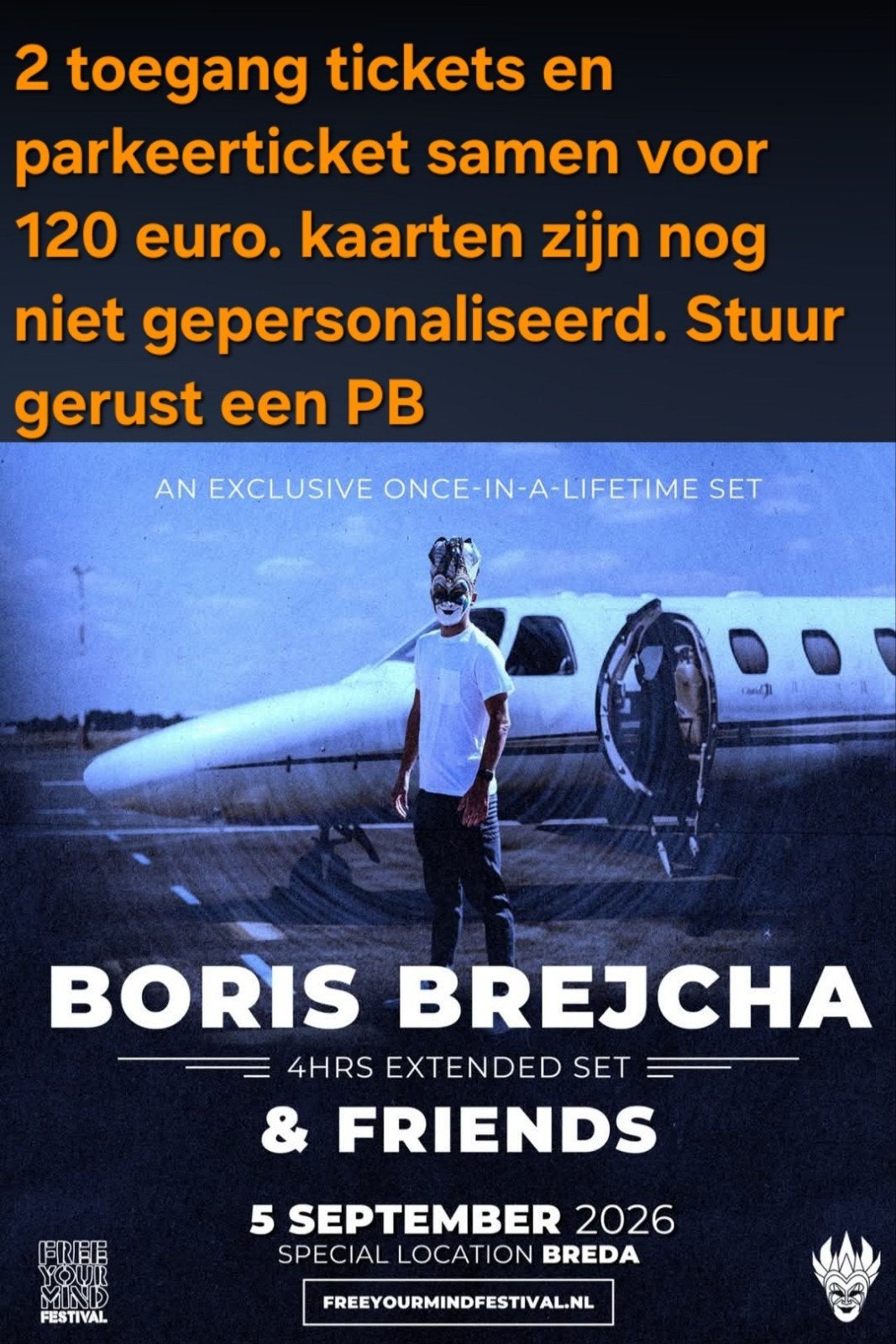 boris brejcha 5 september breda, Twee personen, September