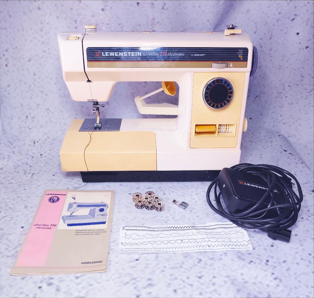 Lewenstein silverline 716 electronic jaguar naaimachine, Ophalen, Gebruikt, Naaimachine, Lewenstein