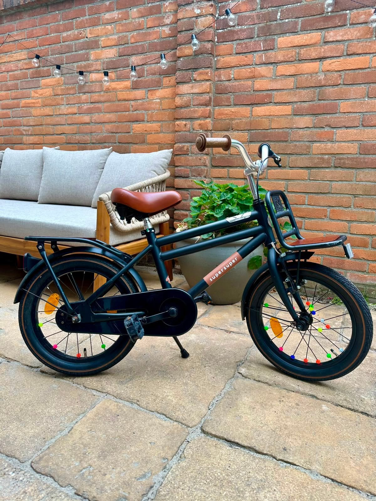 Supersuper kinderfiets Cooper Bamboo, Fietsen en Brommers, Fietsen | Kinderfietsjes, Ophalen, Terugtraprem, Zijwieltjes, 16 tot 20 inch