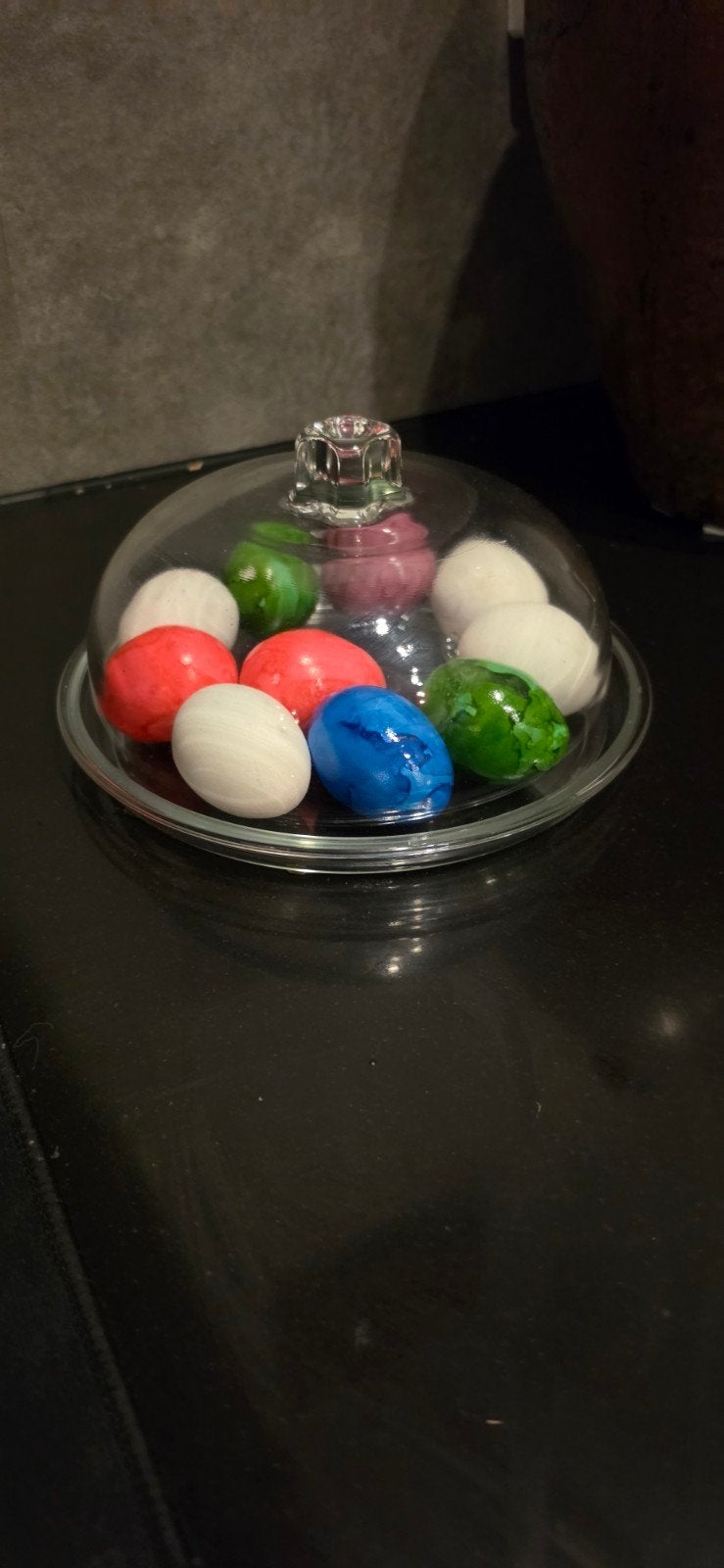 Glazen stolp met schaal - Decoratief en veelzijdig, Ophalen of Verzenden, Zo goed als nieuw, Glas, Modern