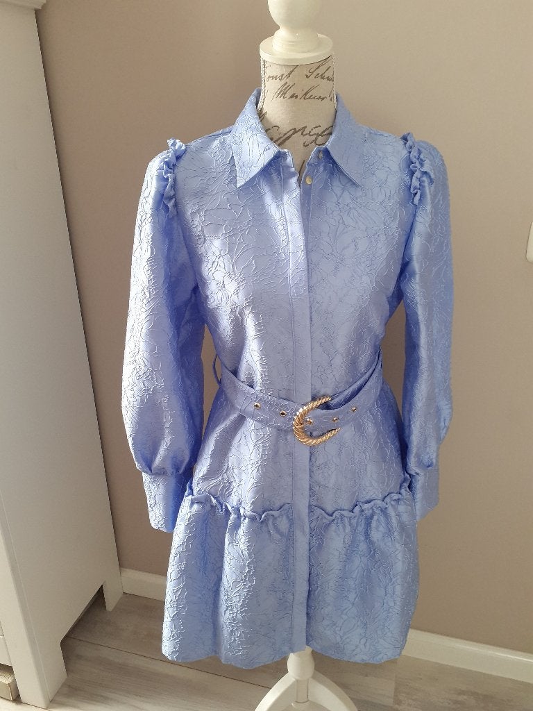 **Schitterende jurk, merk: Y.A.S, maat M, NIEUW!, Kleding | Dames, Jurken, Maat 38/40 (M), Blauw, Nieuw, Ophalen of Verzenden