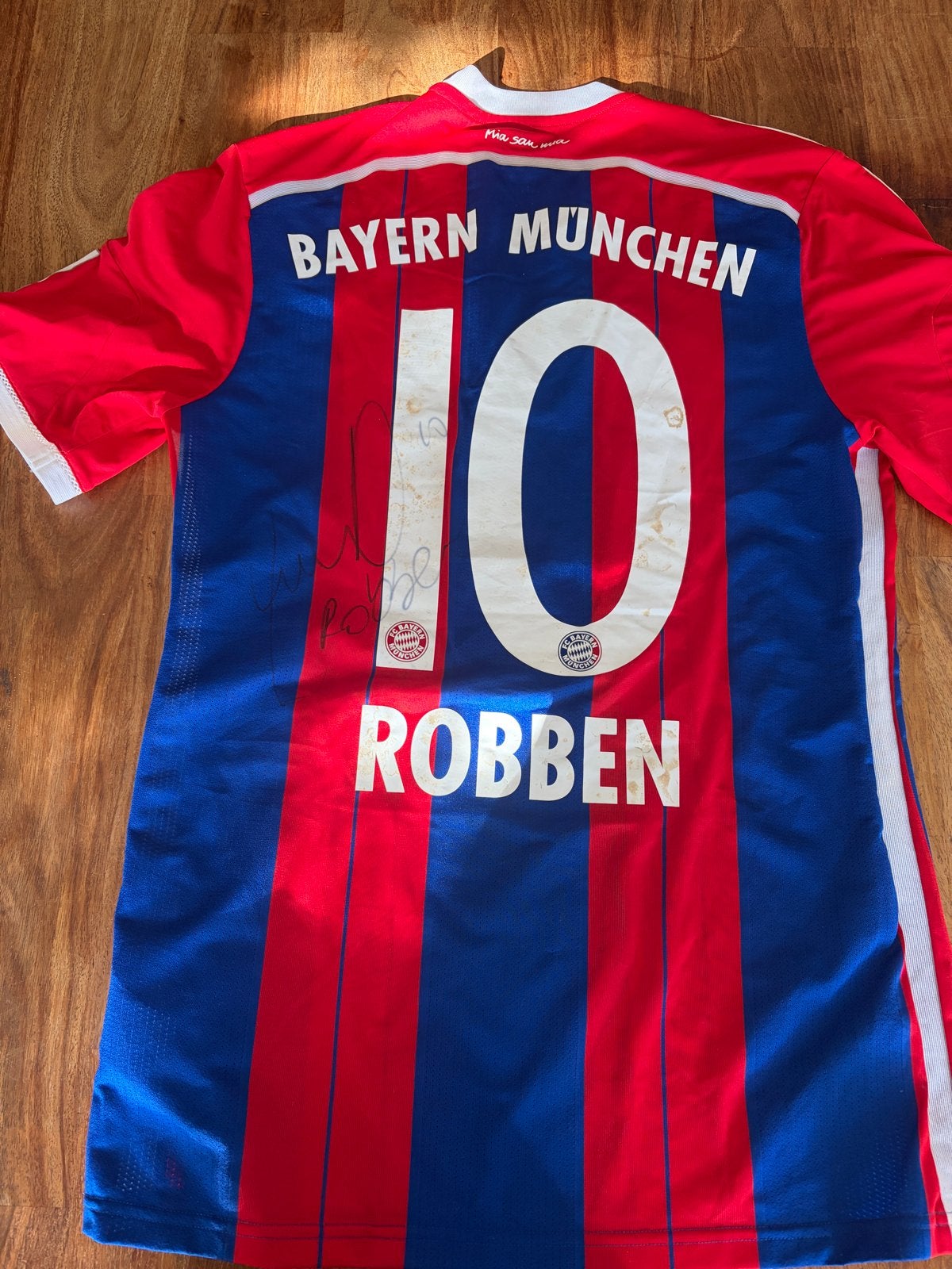 Bayern München shirt 2014-2015 - Robben handtekening, Ophalen of Verzenden, Gebruikt, Shirt