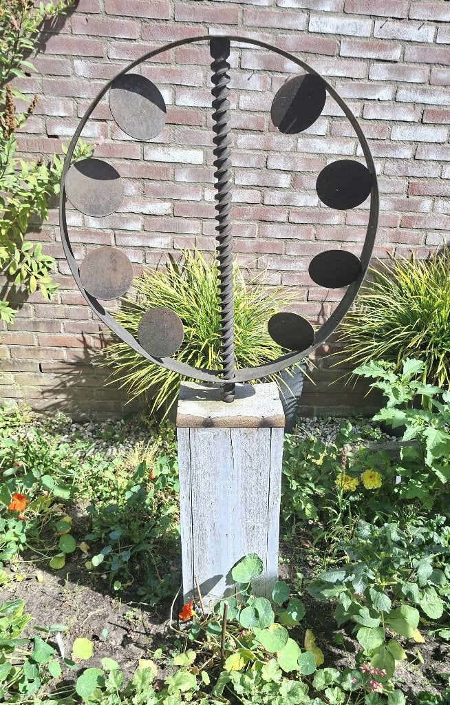 Windmolen van Jan Obdam, Ophalen, Gebruikt, Metaal, Abstract beeld