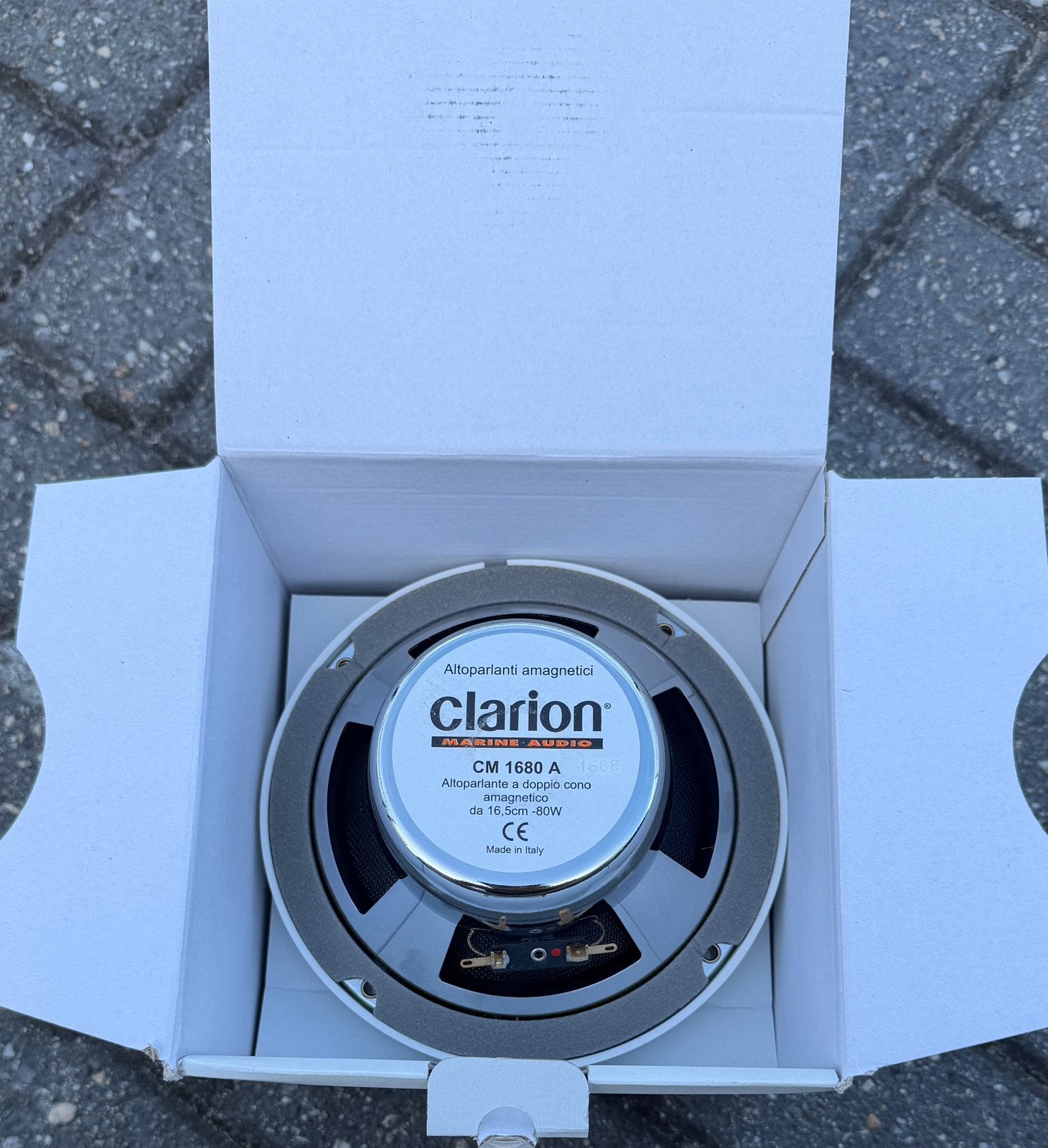Set speakers Clarion Marine 80w wit voor boot., Ophalen of Verzenden, Nieuw