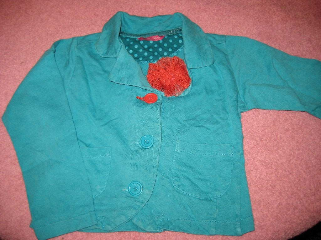 Groene jas, 98/104, HEMA, Ophalen of Verzenden, Zo goed als nieuw, Meisje, Jas