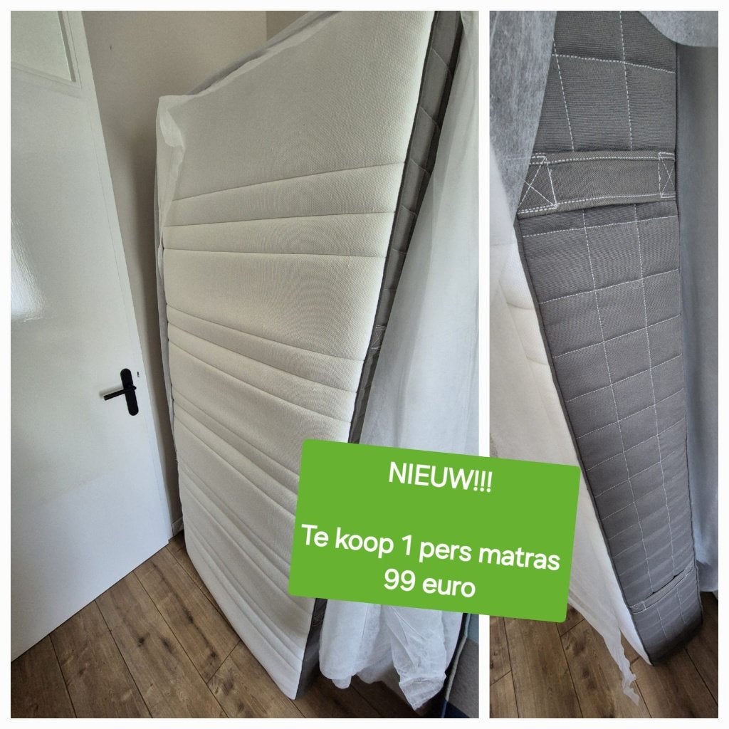 Nieuwe matras, Huis en Inrichting, Ophalen, Eenpersoons, Nieuw, 80 cm
