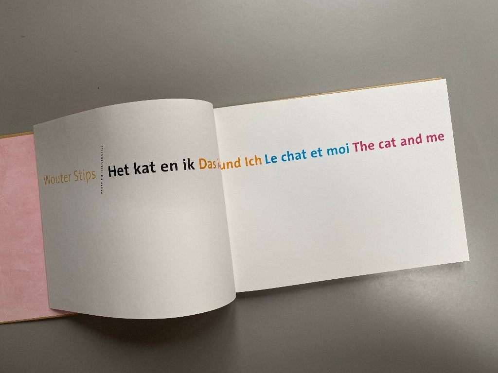 Het kat en ik - Wouter Stips (Das Katz und Ich. Le chat et m, Ophalen of Verzenden, Zo goed als nieuw, Schilder- en Tekenkunst
