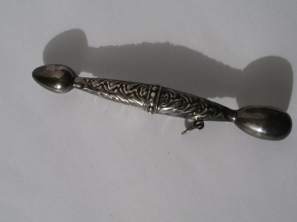 Antieke Zilveren Naalden Koker ,, Gemerkt 925 Sterling, Ophalen of Verzenden, Zilver