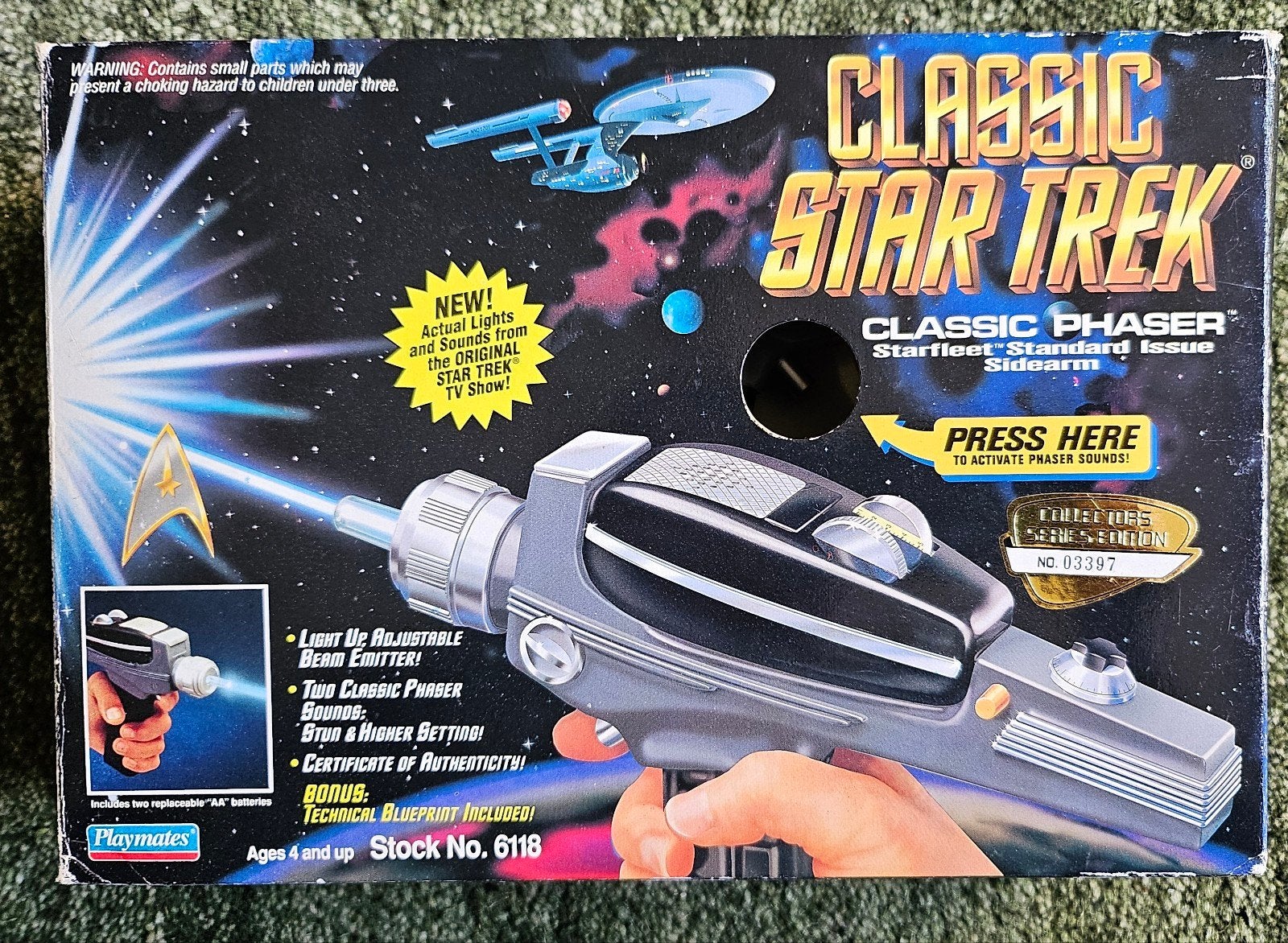Star Trek Classic Phaser 1994 Collectors Series Edition, Ophalen of Verzenden, Zo goed als nieuw