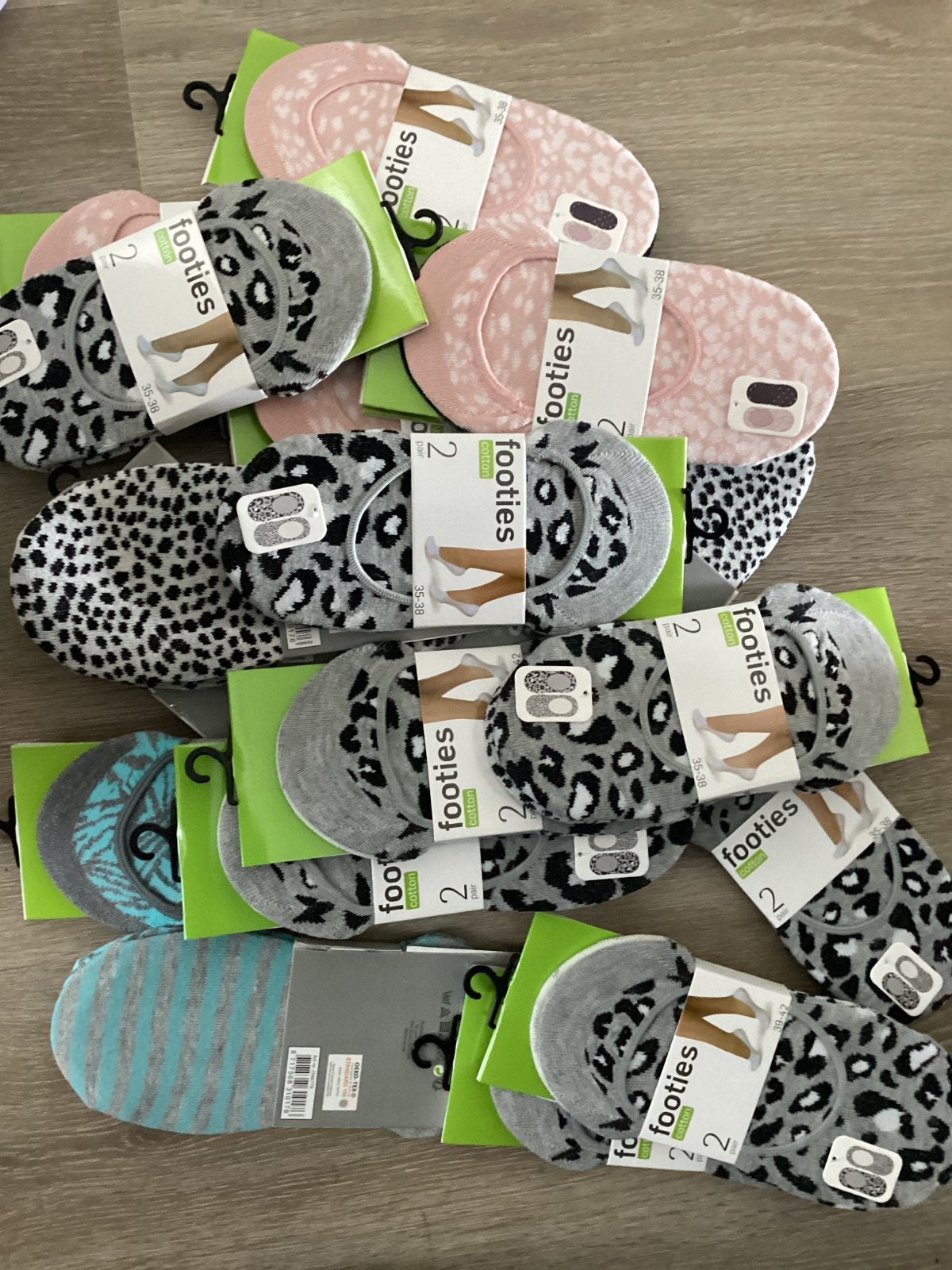 Partij footies dames sokken - diverse kleuren en maten, Kleding | Dames, 7471DW, Overige kleuren, Kousenvoetjes en Kniekousjes