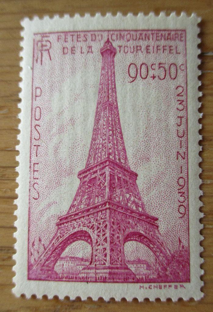Frankrijk, 50 jaar Eiffeltoren, 1939, Verzenden, Postfris