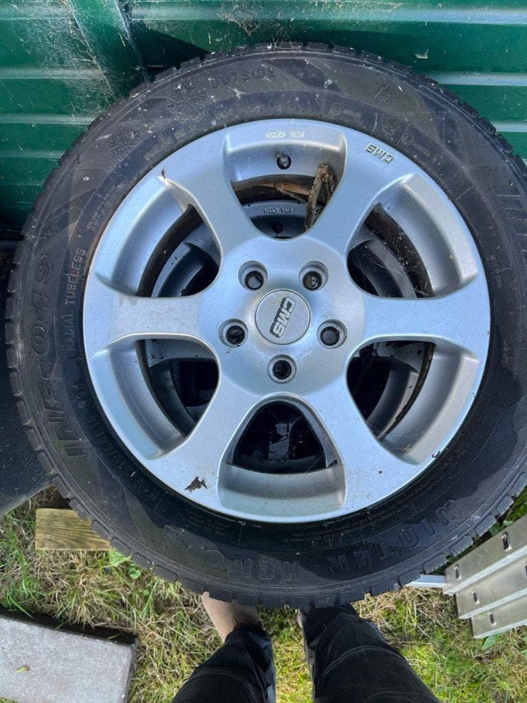16 inch CMS lichtmetalen velgen + banden ( Renault Megane ), Auto-onderdelen, Ophalen, 16 inch, Banden en Velgen, Winterbanden