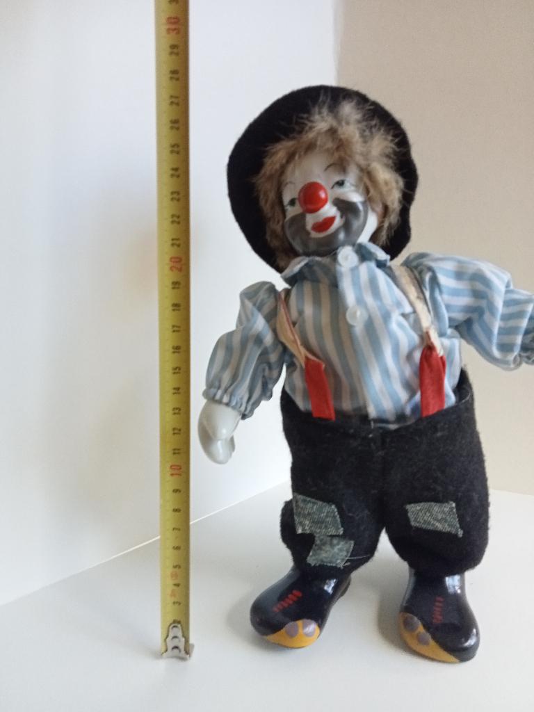 Clown  pop met opdraai mechaniek muziek en beweging, Verzamelen, Ophalen of Verzenden, Overige typen