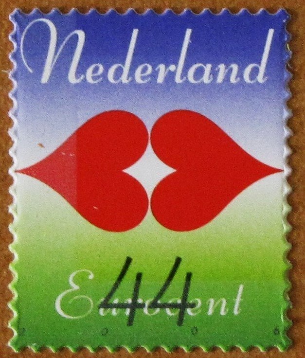 Nederland 2483 zegel gestanst 1 x € 0,44 de liefde., Postzegels en Munten, Postzegels | Nederland, Verzenden, Postfris