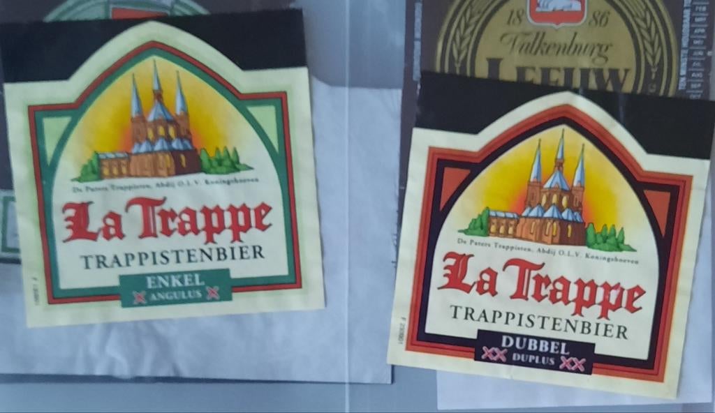Bieretiketten La Trappe en De Schaapskooi, Ophalen of Verzenden, Zo goed als nieuw, La Trappe