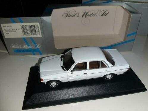 Minichamps Mercedes Benz W123 Limousine 230 E white 032201, Hobby en Vrije tijd, Modelauto's | 1:43, Ophalen of Verzenden, Nieuw