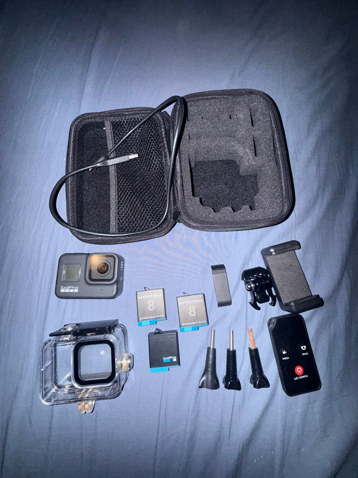 GoPro Hero 8 Black met accessoires, Ophalen of Verzenden, Zo goed als nieuw, GoPro
