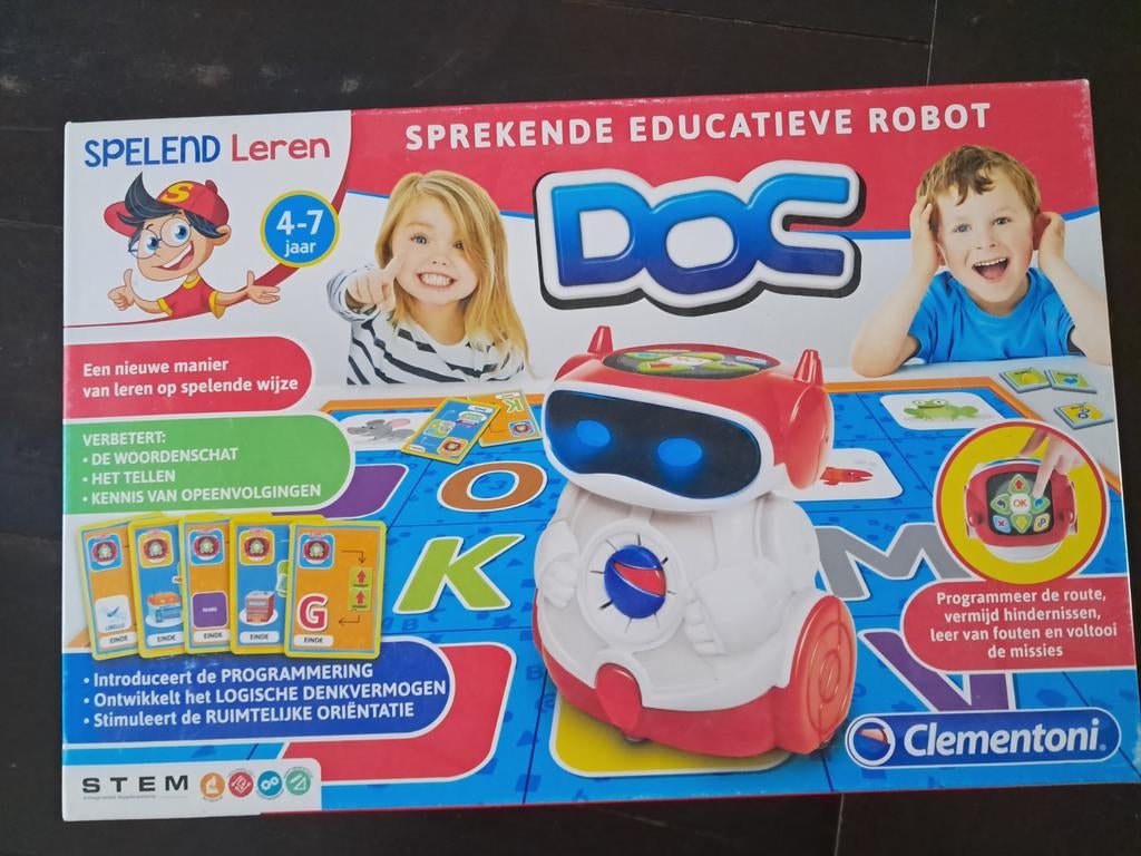 Clementoni Doc Spelend Leren Educatieve Robot, Kinderen en Baby's, Speelgoed | Educatief en Creatief, Ophalen, Zo goed als nieuw