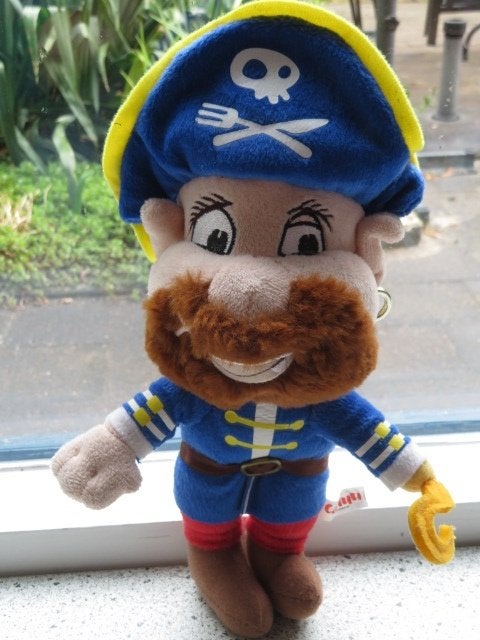 Mascotte van Capfun Cap Fun Piraat Zeerover, Overige typen, Ophalen of Verzenden, Zo goed als nieuw, Wasbaar