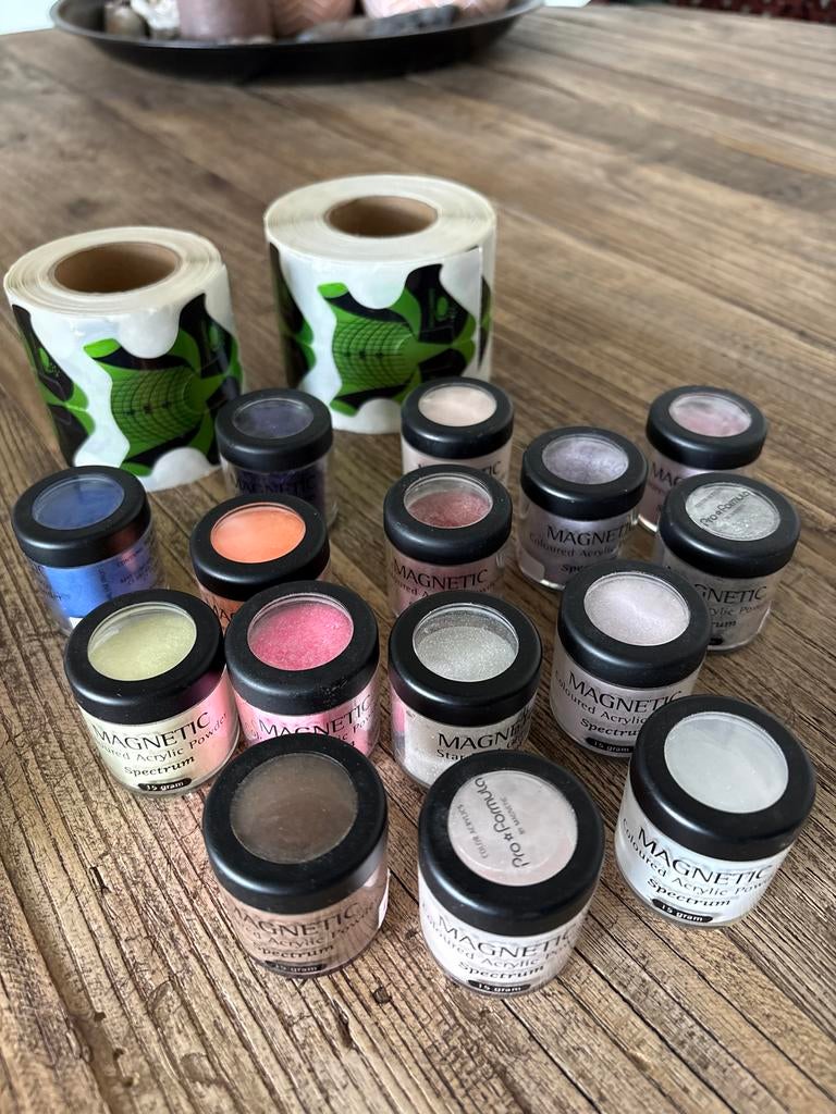 Magnetic, Acryl poeder, Nail art, competition verlenging, Ophalen of Verzenden, Zo goed als nieuw, Overige typen