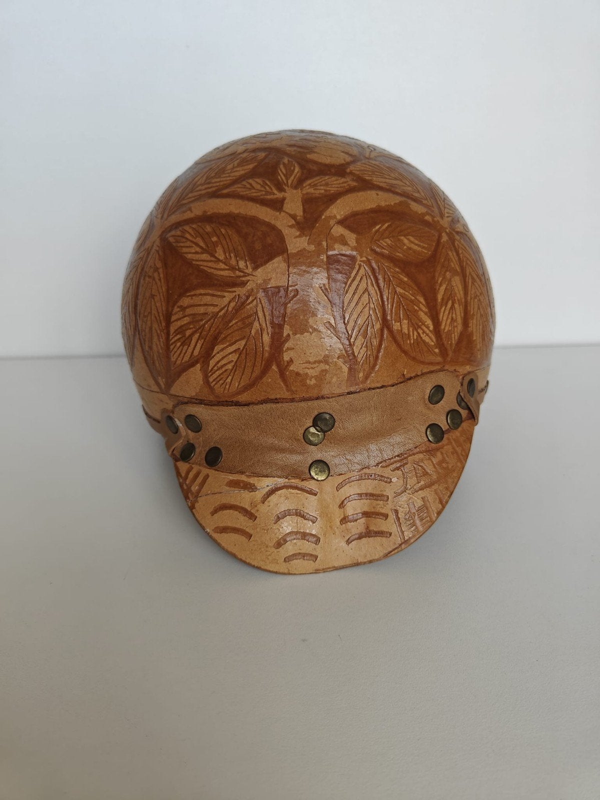 Peruaanse Kalebas Helm Mate Burilado Vogelmotief, Antiek en Kunst, Ophalen of Verzenden