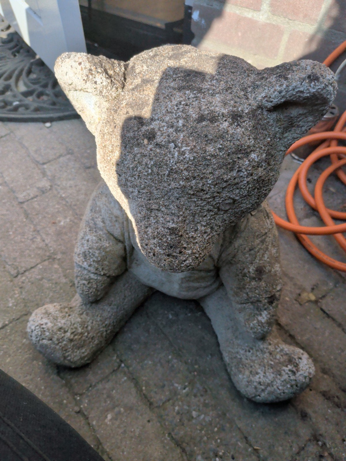 Betonnen Beertjes Beeld - Tuindecoratie, Ophalen, Gebruikt, Beton, Dierenbeeld