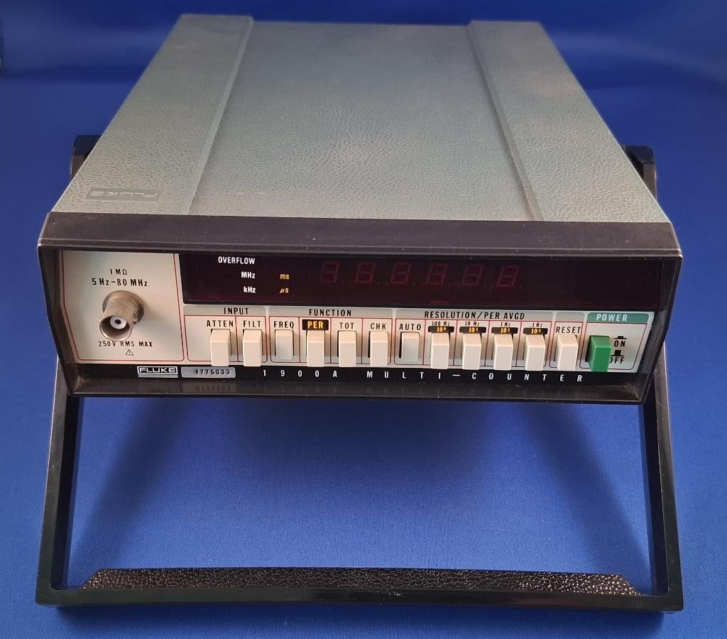 Fluke 1900A Multi-Counter 5Hz-80MHz, Ophalen of Verzenden, Gebruikt, Overige meters