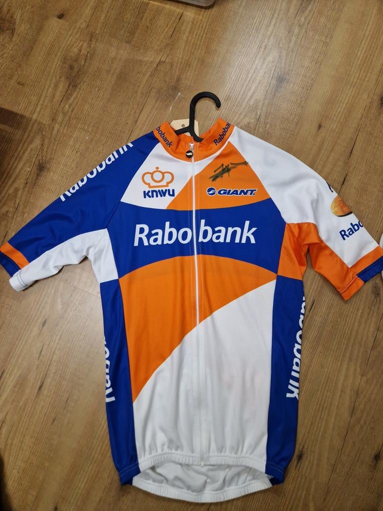 Wielershirt rabobank development gesigneerd, Verzenden, Zo goed als nieuw