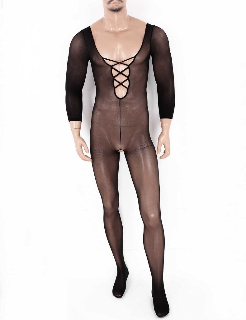 Heren zwarte body 7, Kleding | Heren, Verzenden, Zwart, Overige typen