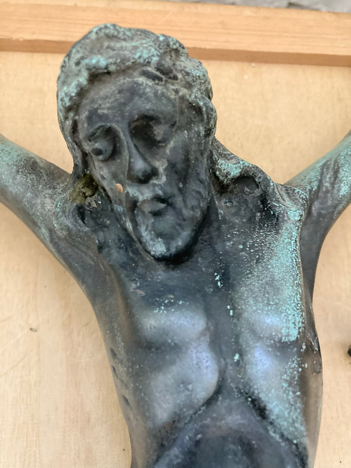 Antiek bronzen Christusbeeld - Kruisbeeld, Ophalen of Verzenden