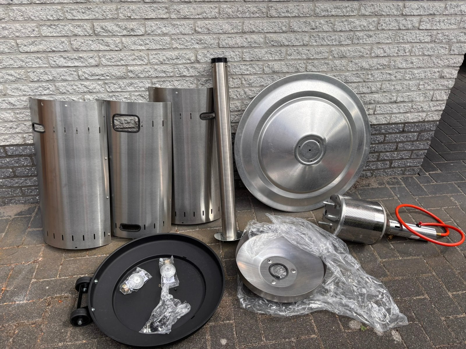 Terrasverwarmer infrarood gas (ongebruikt) + evt. gasflessen, Tuin en Terras, Ophalen, Nieuw, Gas, Vloer