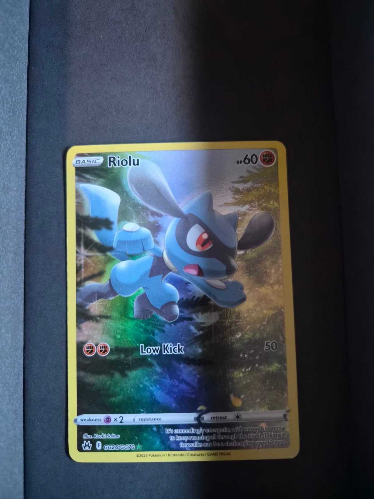 Pokémon Kaart Riolu GG26 - Zo goed als nieuw, Ophalen of Verzenden, Zo goed als nieuw, Losse kaart