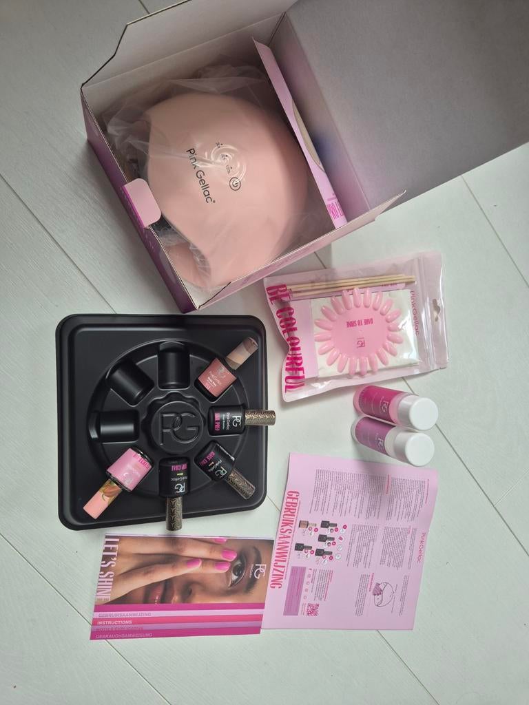 PinkGellac startersset nieuw, Ophalen of Verzenden, Nieuw, Overige kleuren, Handen en Nagels
