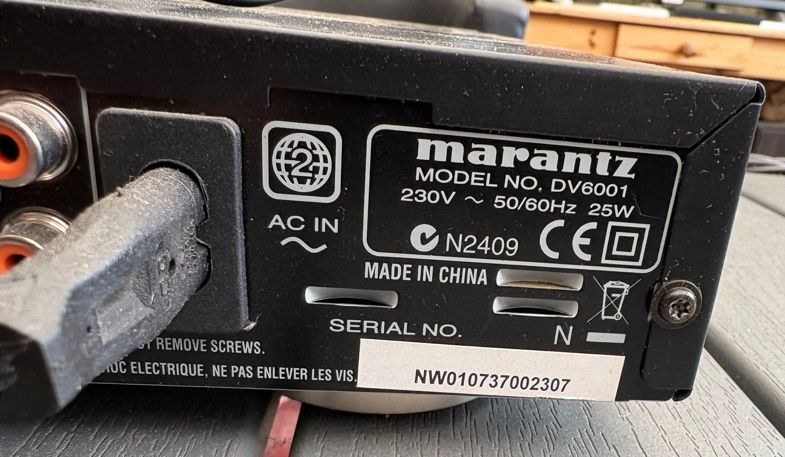 Marantz DV6001, Ophalen, Gebruikt, Overige merken