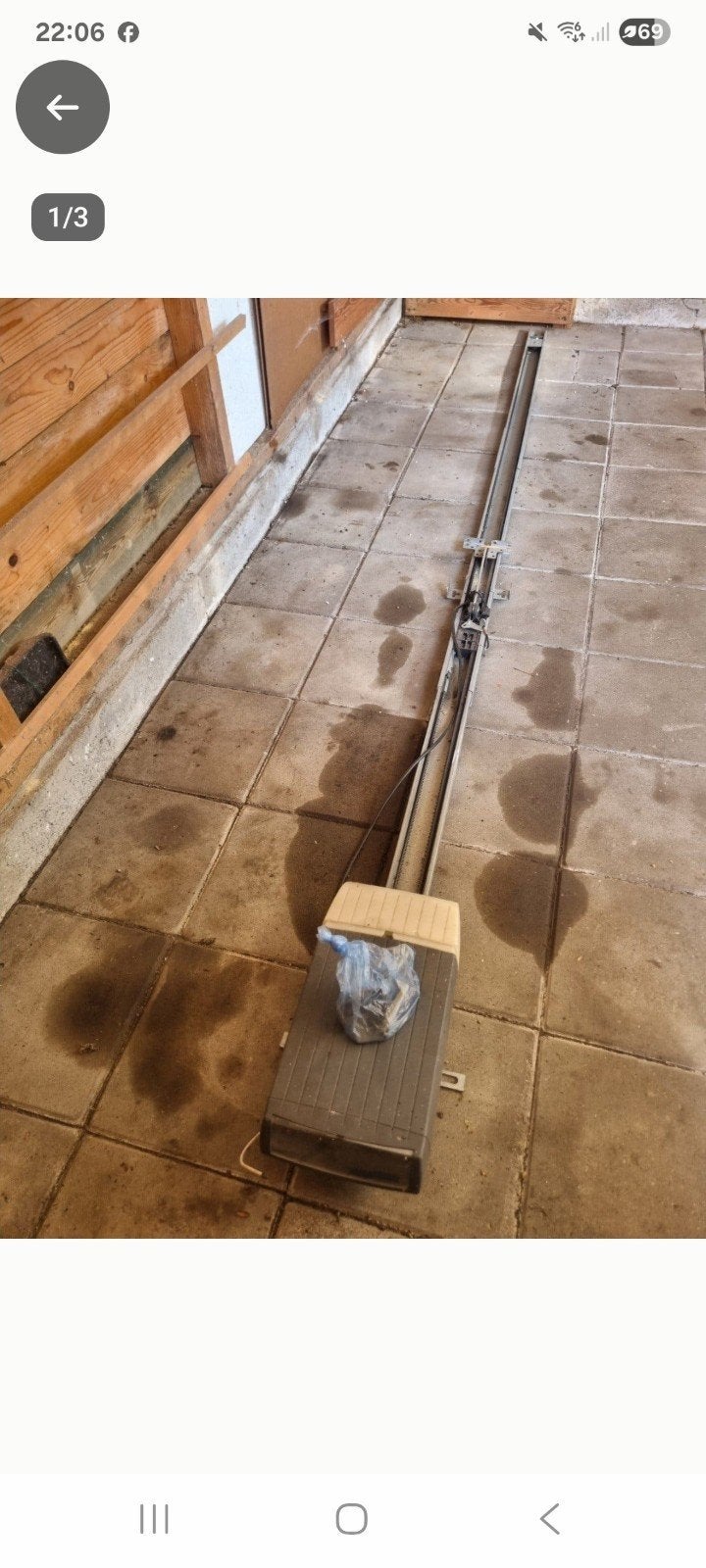 Elektrische garagedeuropener met rail en afstandsbediening, Ophalen, Gebruikt, Overige merken, Overige typen
