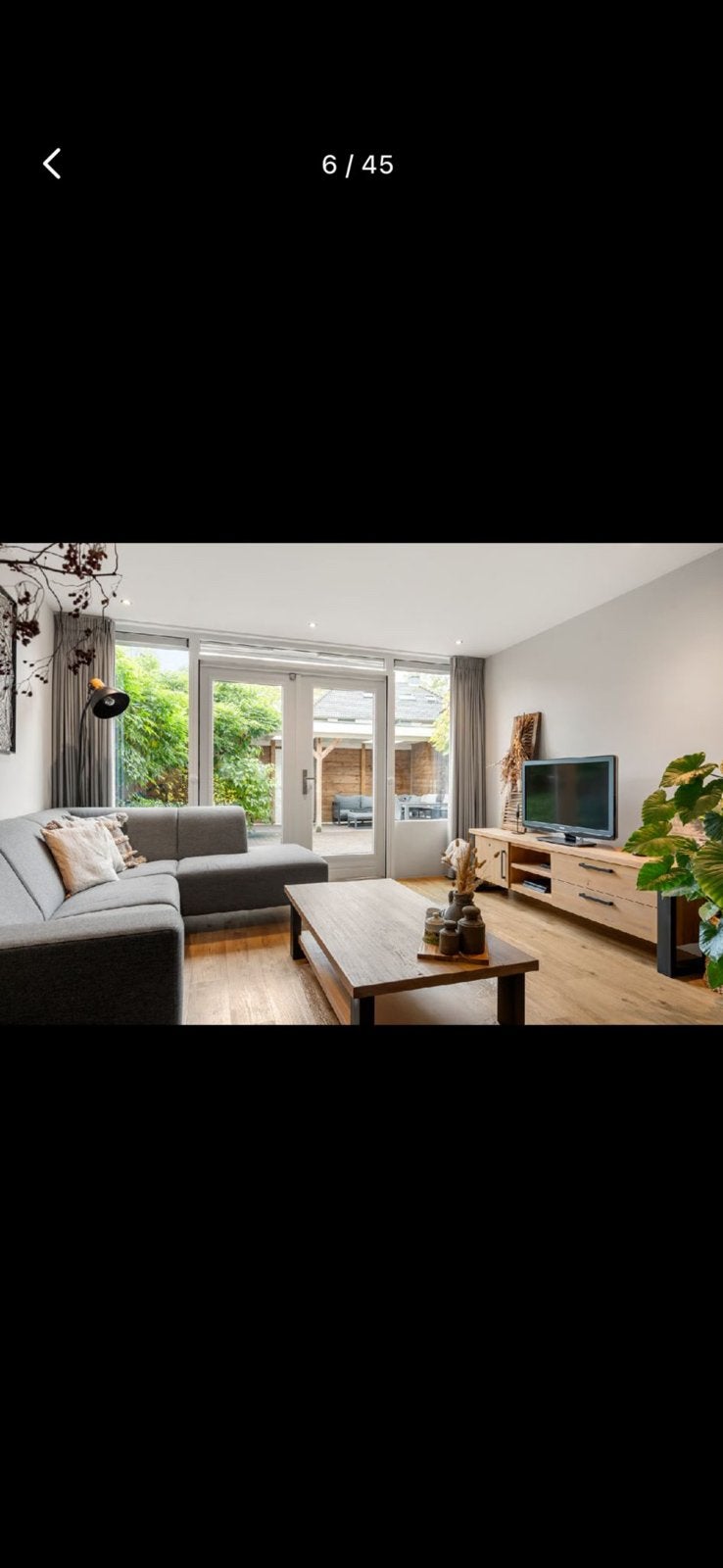 Toppoint Sol Vlinder Retourplooi Inbetween Gordijnen, Huis en Inrichting, Ophalen, Gebruikt, Grijs