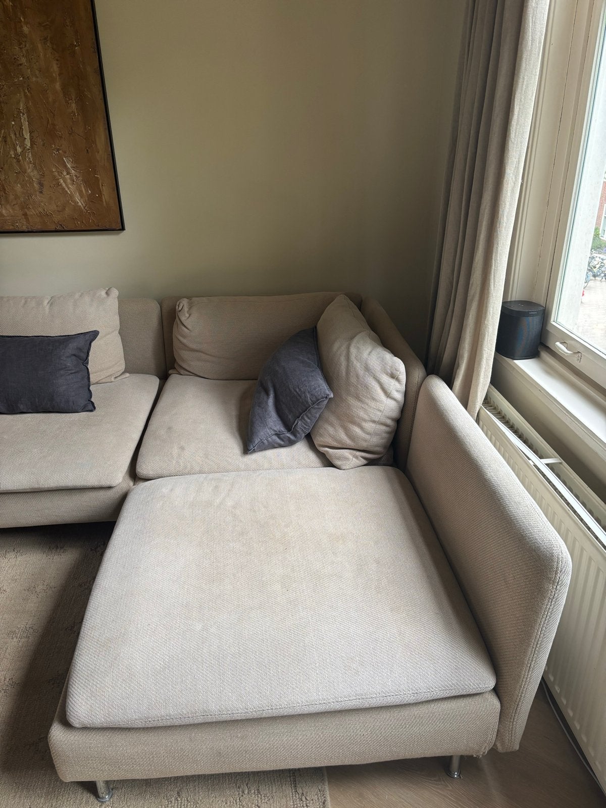 IKEA Söderhamn Hoekbank - Comfortabel en Stijlvol, Huis en Inrichting, Banken | Bankstellen, Ophalen, 250 tot 300 cm, Gebruikt